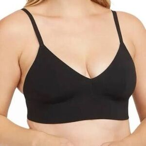 SPANX Black Seamless V-Neck Bralette